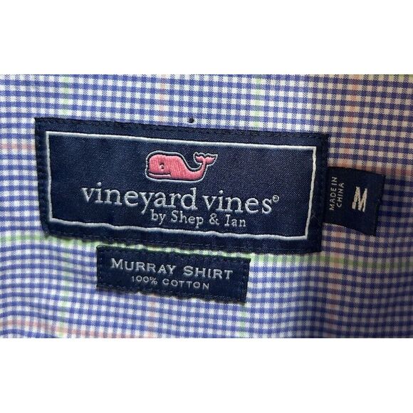 Vineyard Vines Murray Shirt Cotton Long Sleeve Button Down Blue‎ Size Medium - Picture 4 of 5